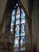 Chor Mitte (Gnadenstuhl, Taube (Hl. Geist) mit Aposteln